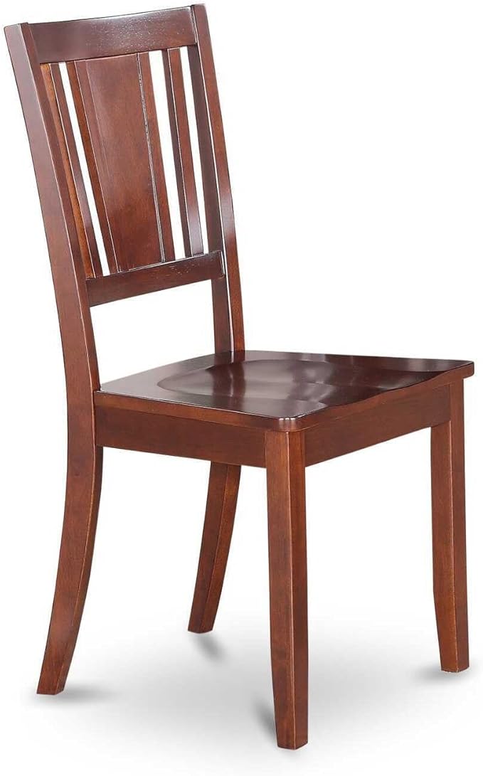HomeStock 7 Piece Dining Table Set Consist of a Rectangle Dining Room Table and 6 Faux Leather Seat Chairs, 36x60 Inch, Mahogany