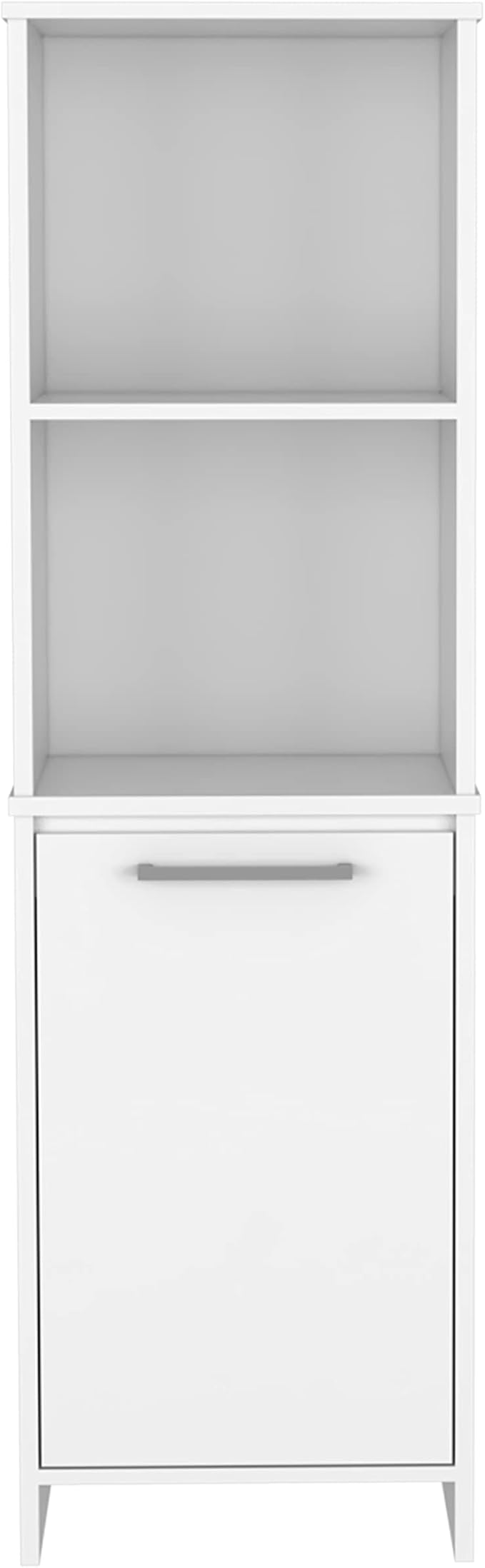 Modern Kitchen Pantry, White Storage Cabinet with 1-Shelf, Easy to Maintain, for Dining Room