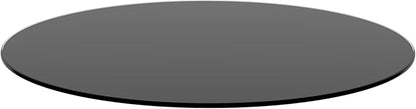 30" Tempered Glass Table Top Round Black Table Surface 1/4'' Thick Pencil Polished Edge Multipurpose for Dining, Coffee, Restaurant and End Table (30 inch-Black)
