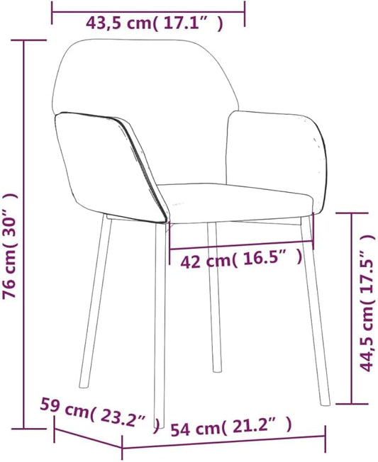 Set of 2 Modern Light Grey Velvet Dining Chairs 23.2"x21.3"x29.9", Ergonomic Farmhouse Accent Seat for Kitchen Comedor Living Room Bedroom