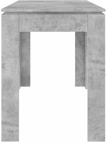 Concrete Grey Dining Table, Engineered Wood, 47.2x23.6x29.9 in Rectangular Dinner Table, Modern Kitchen & Dining Room Tables for 4 People, Scandinavian Style