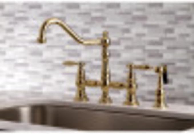 Kingston Brass KS3278ALBS Kitchen Faucet with Side Sprayer, Brushed Nickel