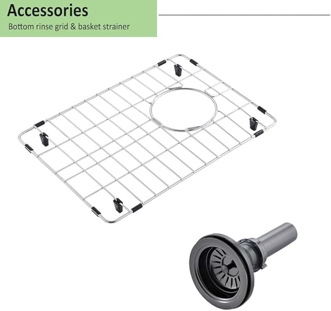 12 Inch Undermount Black Bar Sink -Wesliv 12x16 Small Kitchen Sink Under Mount Outdoor Rv Sink 16 Gauge Stainless Steel Wet Bar Sinks with Bottom Grid&Drain