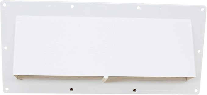 X-Haibei RV Range Hood Exhaust Vent Cover, Stove Bathroom Vent Cover Outside Damper for Motorhome Trailer Camper (White)