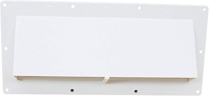 X-Haibei RV Range Hood Exhaust Vent Cover, Stove Bathroom Vent Cover Outside Damper for Motorhome Trailer Camper (White)