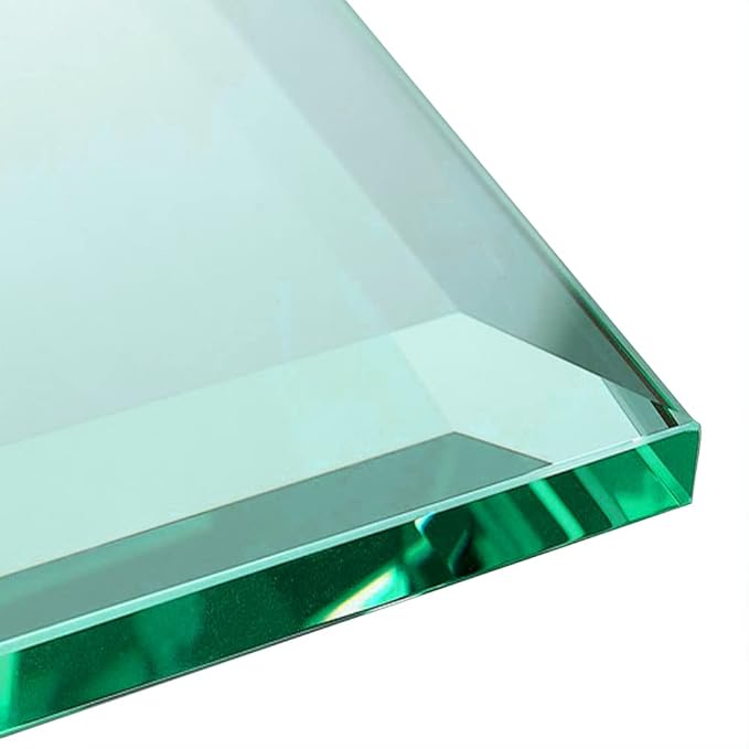 30" Inch Round Glass Table Top 1/2" Thick Tempered Beveled Edge by Fab Glass and Mirror