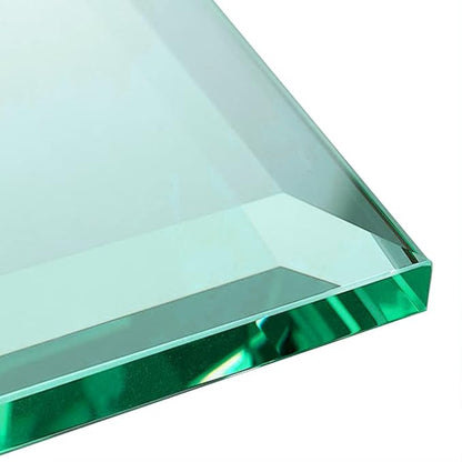 30" Inch Round Glass Table Top 1/2" Thick Tempered Beveled Edge by Fab Glass and Mirror