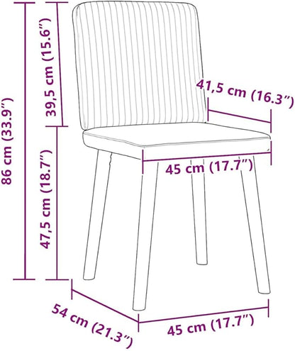 6-Piece Black Fabric Dining Chairs Set with Metal Frame and Thick Foam Seating, Modern Farmhouse Kitchen Chairs for Dining Room Living Room and Home Decor