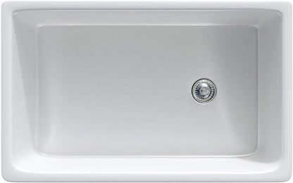 Fine fixtures Sutton Fireclay sink, 30" Apron Front Farmhouse Kitchen Sink. Solid (Not Hollow)