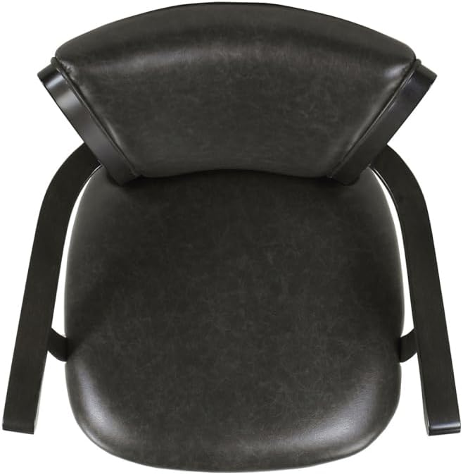 Swivel Counter Height Bar Stool with High Back and Armrests for Kitchen Islands and Home Bars