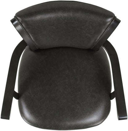 Swivel Counter Height Bar Stool with High Back and Armrests for Kitchen Islands and Home Bars