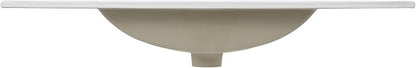JONATHAN Y SNK1003A Ancillary 3-Hole 36 in. W x 18.25 in. D Classic Contemporary Rectangular Ceramic Single Sink Basin Vanity Top, White