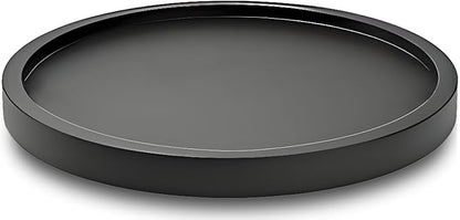 9" Black Bamboo Lazy Susan Organizer Kitchen Turntable for Cabinet Pantry Table Organization