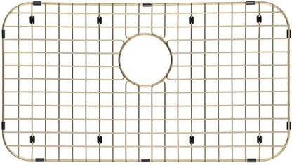 Starstar Sinks Protector Matte Gold 304 Stainless Steel Kitchen Sink Bottom Grid, Rack (26 L x 14 W Hole Top)