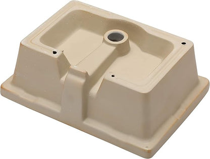 Mocoloo Bathroom Sink Undermount 22"x16" White Rectangle Porcelain Sink with Vertical Sides and Overflow Drain Under Counter Mount Ceramic Lavatory Vanity Sinks for Bathroom Hand Basin