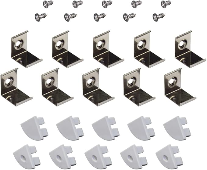 Armacost Lighting Corner Mount LED Tape Light Accessory Pack - Grey, 960001