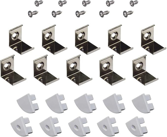 Armacost Lighting Corner Mount LED Tape Light Accessory Pack - Grey, 960001