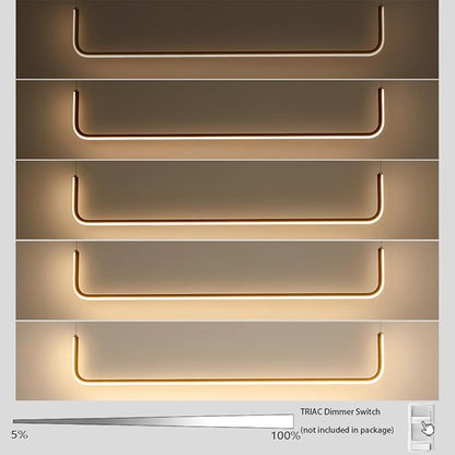 Sedelan Wood Linear Pendant Light, Dining Room Light Fixture, Modern Kitchen Pendant Lighting for Dining Room Kitchen Island Living Room Office Bar, Aluminum Woodgrain Print