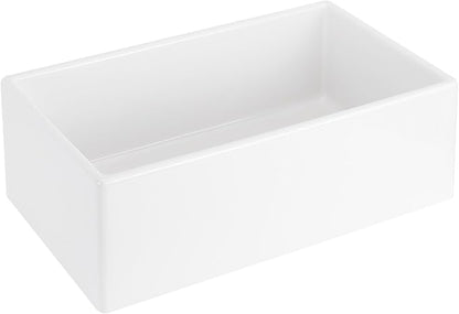 Signature Hardware 953910-30 Rowena 30" Farmhouse Single Basin Fireclay Kitchen Sink - White