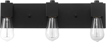 GLOBE Electric 63000005 18" 3-Light Vanity Light, Matte Black