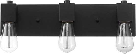 GLOBE Electric 63000005 18" 3-Light Vanity Light, Matte Black
