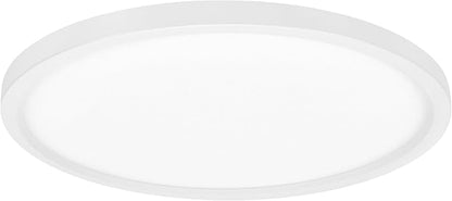 Maxxima 7 in. LED Flush Mount Ceiling Light Fixture - 900 Lumens, 5 CCT 2700K-5000K, Round Color Selectable Panel Light, Dimmable, Recessed Can or J-Box Install, Suitable for Bathroom or Shower