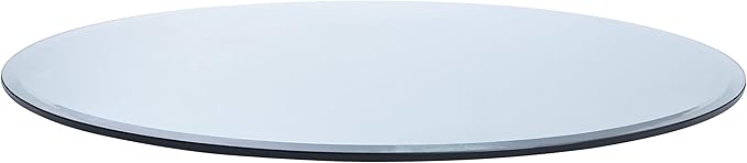 Spancraft 40" Inch Round 1/4" Thick Clear Glass Table Top with Flat Polished Edge and Tempered Glass, Replacement Glass Table Top, Great for Dining Tables, end Tables, and Outdoor Patio Table Tops or