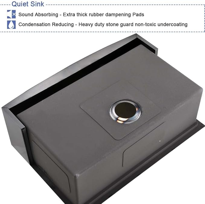 33 Inch Black Farmhouse Sink Workstation-Hovheir 33x21 Farmhouse Kitchen Sink Black Stainless Steel Apron Front 16 Gauge Single Bowl Deep Kitchen Farm Sink with Cutting Board