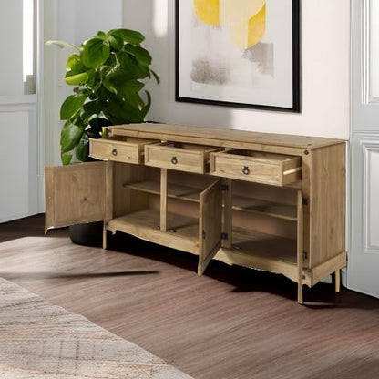 Furniture Dash Solid Wood Buffets & Sideboards 65.9" W, 16.9" D, 31.6" H - Kitchen Storage Cabinets, Buffet Cabinet with Storages, Bar Liquor Cabinet, Kitchen Island, Entertainment Center