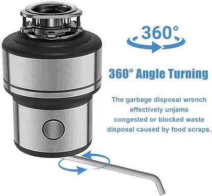 2 PCS Garbage Disposal Wrench, Garbage Disposal Allen Wrench Tool Compatible with InSinkErator Garbage Disposal