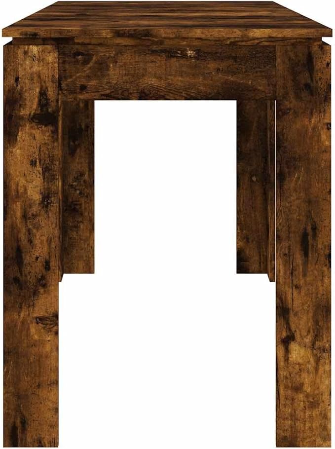 Smoked Oak Dining Table, 47.2"x23.6" Engineered Wood, Seats 4, Easy Assembly