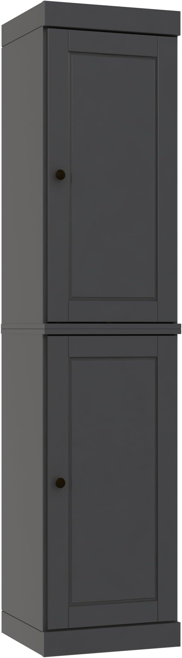 Palace Imports Solid Wood Pantry Cabinet - Tall Narrow Storage Cabinet with Raised Panel Doors - 16.5" W x 71.5" H - Gray, Kitchen Cupboard, Adjustable Shelves, 100% Eco-Friendly Wood, Modular
