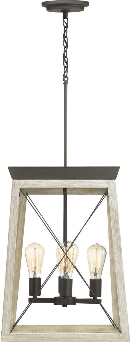Progress Lighting P500178-143 Briarwood Collection Four-Light Hall and Foyer, Graphite