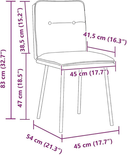 Modern Velvet Dining Chairs Set of 2 Black Metal Frame with Thick Foam Padding for Kitchen Living Room Dining Room Furniture Comfortable Accent Seating