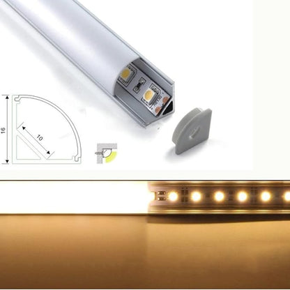 Cefrank V Shape Cabinet Lights, Warm White 4X 12 Inches V-Shape LED Light Bars - 1200lm 12W - Warm White 3000K