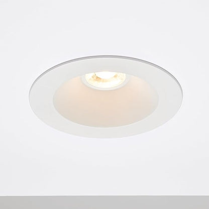 Maxxima 5 in. & 6 in. Retrofit Recessed Anti-Glare LED Downlight, 1300 Lumens, 5 Color Temperature Selectable 2700K/3000K/3500K/4000K/5000K, Dimmable, E-26 Quick Connect Adapter, 90 CRI, White Trim