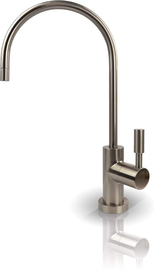 APEC Water Systems Faucet-CD-NP Kitchen Drinking Water Designer Faucet for Reverse Osmosis and Water Filtration Systems, Non-Air Gap Lead-Free, Brushed Nickel