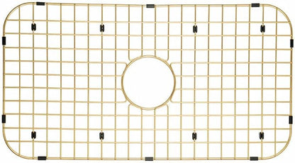 Starstar Sinks Protector Matte Gold 304 Stainless Steel Kitchen Sink Bottom Grid, Rack (26 L x 14 W)