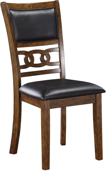 HomeStock Kitchen Dining Chairs Set - Wood Kitchen Dining Chair - Brown Finish - Wood Kitchen Island Seating Brown/4 Piece
