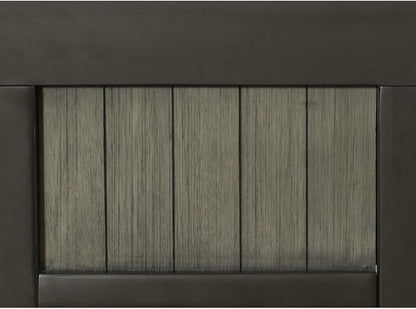 Counter Height Dining Table with Storage Drawers and Open Shelf for Kitchen Island Use
