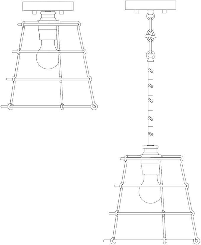 Progress Lighting Chambers Collection 1-Light Farmhouse Pendant Light Galvanized