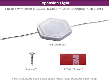 PureOptics LED Puck Light Add-On, Color Changing (LEDUC-PUCK-1RGB)