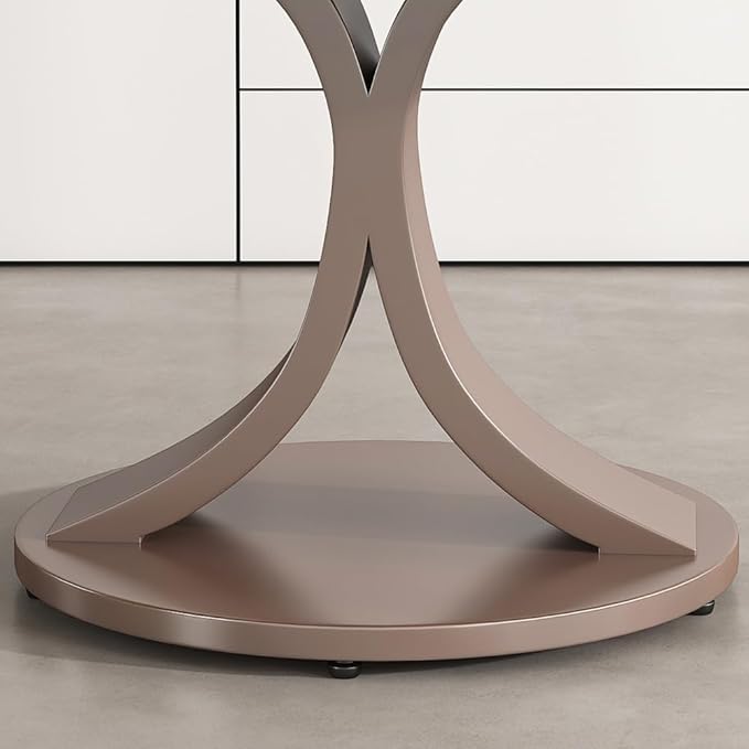 Modern Sintered Stone Dining Table for 4-6, Luxury Rectangular Kitchen Dinette with Faux Marble Top & Heavy-Duty Metal Legs, Heat-Resistant Furniture for Dining Room (53" + 8 Chairs)