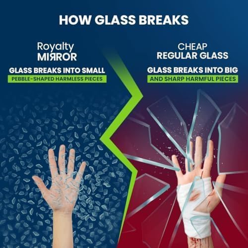 Royalty 72" Inch Round Tempered Glass Table Top – Clear Table Top Glass – Useful for Replacement, Tabletop Protector, Patio, Dining, Coffee, Desks - 3/8" Thick Beveled Edge