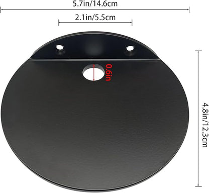 Small Wall Shelf,3.0mm Aluminum Alloy Small Floating Shelf,for Bathroom, Bedroom, Living Room, Kitchen,Office(Black 5.7 in)