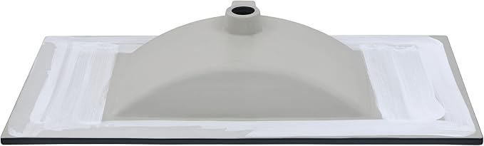 36" Ceramic Vanity Top with Single Faucet Hole in Matte Black