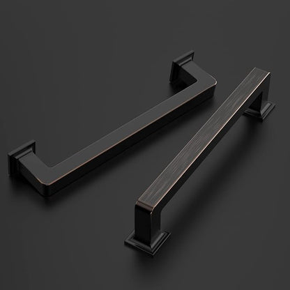 Amerdeco 10 Pack Oil Rubbed Bronze Cabinet Pulls 6.3 Inch(160MM) Hole Centers Kitchen Cabinet Handles Cabinet Hardware Kitchen Handles for Cabinets Cupboard Handles Drawer Pulls ZH0019