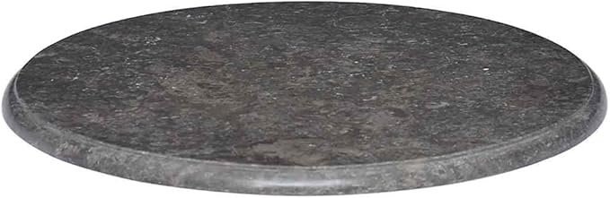 Black Marble Table Top Ø23.6"x1" Solid Dining Coffee Desk Surface Replacement for Kitchen Bar Office Bedroom Living Room Indoor Outdoor