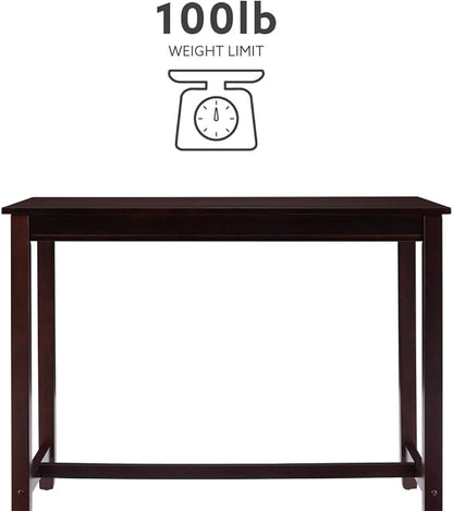 Linon 36 inch Height Pub Claridge Table, Walnut Counter