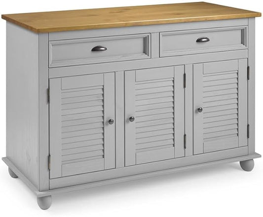 Furniture Dash Sideboard/Kitchen Island Easy Assembly Corona Gray